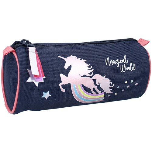 Vadobag Okrugla prazna pernica Milky kiss fantasy fables/ teget Cene