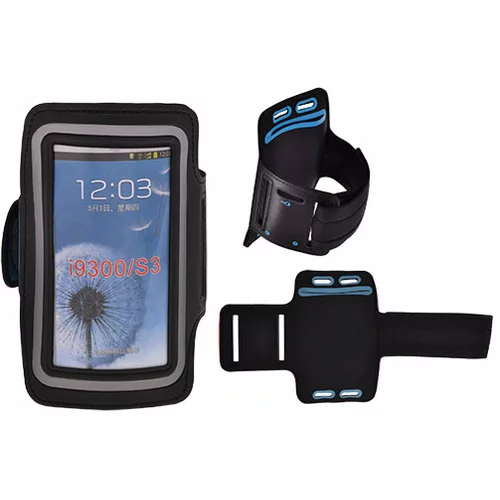 Univerzalna Armband Slim športna torbica za mobilne telefone 155x92mm - črna