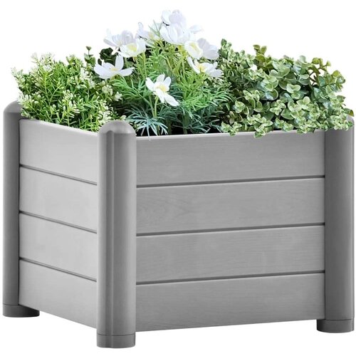 vidaXL Povi&scaron;ena vrtna gredica PP siva boja kamena 43 x 43 x 35 cm Cijene