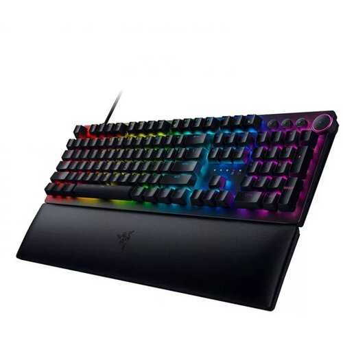 Razer huntsman V2 opto-mechanical gaming keyboard (clicky purple switch) RZ03-03930300-R3M1 Slike