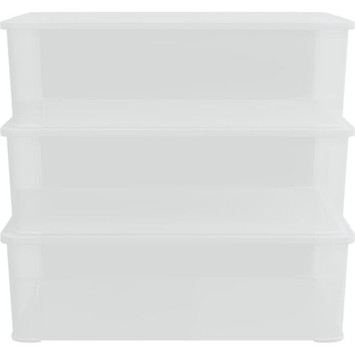  Plastične kutije za pohranu 3 kom 25 L za slaganje Slike