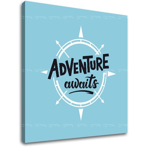  Motivacijska slika na platnu Adventure awaits_001 (moderne) Slike