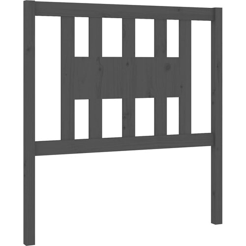 Maison Chic vzglavna omarica - nočna omarica - posteljna omarica sivo 106x4x100 cm trdna borovina, (21707602) Slike