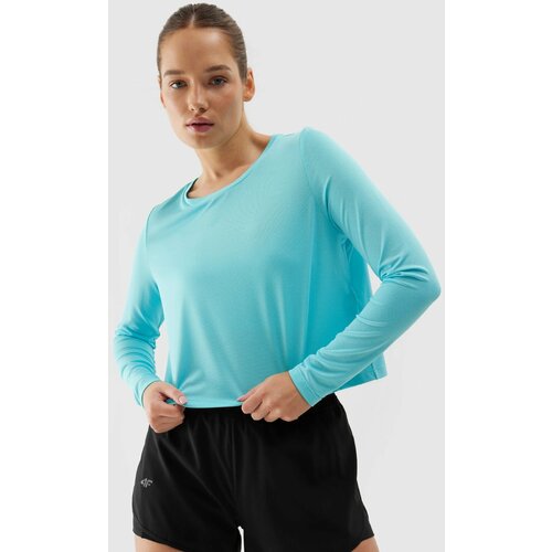 4f Women's Sports Quick-Drying Long Sleeve T-Shirt loose - Blue Slike