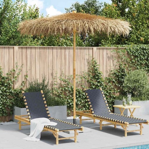 Tiki suncobran s baldahinom od lista banane 240 cm bambus - 240 cm 1 Slike