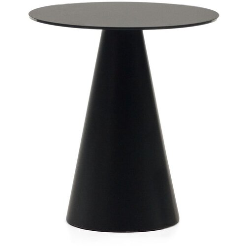 Kave Home Okrugli pomoćni stol sa staklenom pločom stola ø 50 cm Wilshire – Cijene