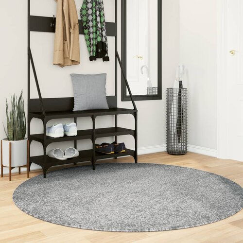 vidaXL Košata preproga moderna zelena Ø 160 cm Cene
