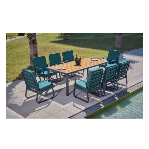 Hanah home Baštenska garnitura Milano Anthracite Wooden Cene