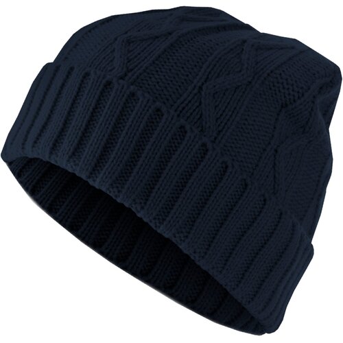 MSTRDS Beanie Cable Flap Beanie - Blue Cene