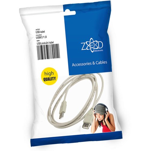 Zed Electronic CCF-USB2-AMAF-6 Premium USB 2.0 podaljšek vrhunske kakovosti 1,8m Cene