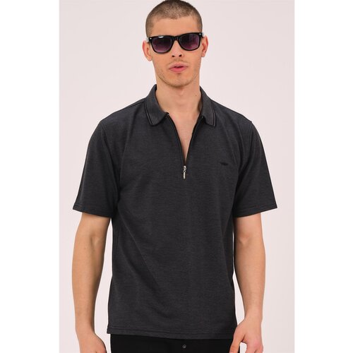 Dewberry T0736 MEN&amp;#039;S T-SHIRT-BLACK Slike