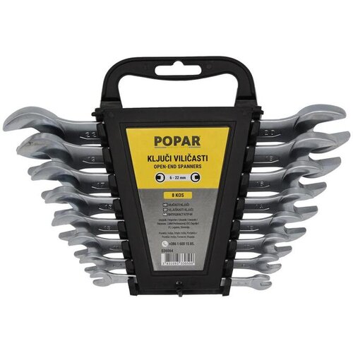 POPAR 12 delni set viličastih ključev 6-32mm, 1010082 Cene