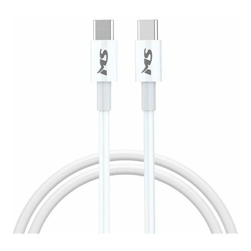 Ms kabl USB-C na USB-C, 100W, 1m, beli ( 0001271998 ) Slike