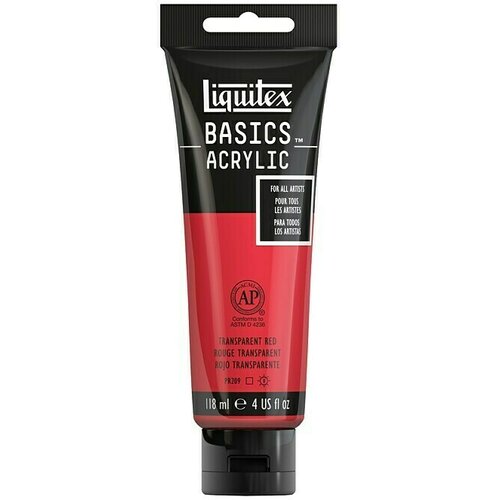 LIQUITEX Basics Akrilna boja (Prozirno-crvena, 118 ml, Tuba) Slike