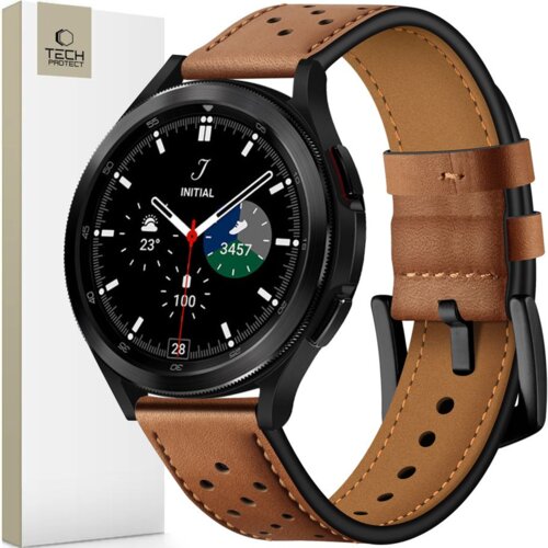 TECH-PROTECT USNJENI OVITEK ZA SAMSUNG GALAXY WATCH 4 5 6 7 FE RJAV, (22069394) Cene