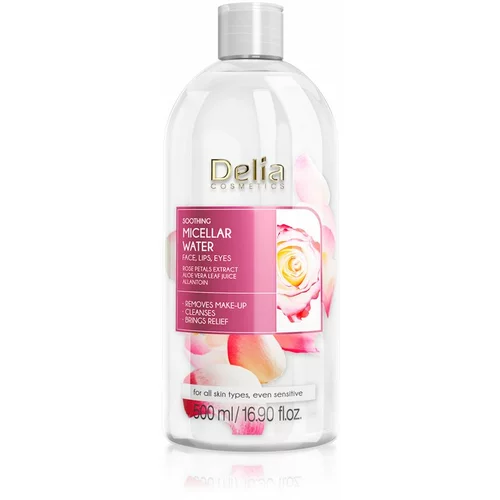 Delia Cosmetics Micellar Water Rose Petals Extract umirujuća micelarna voda za čišćenje 500 ml