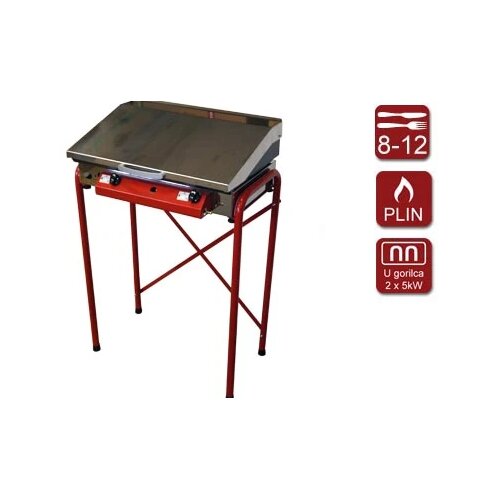 Gorenc Plinski roštilj Gurman 65 Plus, Fe ploča, 2x5kW, 65x40cm Cene