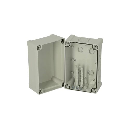 Fibox Enclosure, ABS, metric knock-outs Grey cover 5814062 univerzalno kućište 187 x 122 x 130 ABS svijetlosiva (RAL 7035) 1 St. Cijene