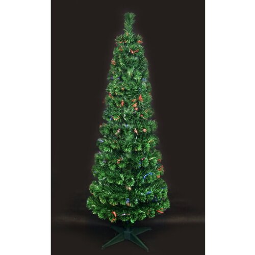  Umetno božično drevo (višina: 150 cm, premer: 55 cm, z optičnimi vlakni, RGB) Cene