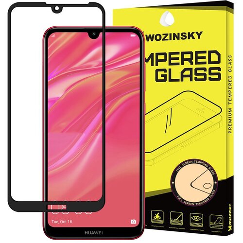  Kaljeno steklo Popolna pokritost z okvirjem za Huawei Y6 2019 / Huawei Y6s 2019 / Y6 Pro 2019 črno Cene
