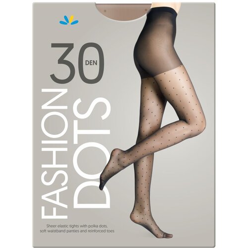 LILLY čarape fashion dots 30 nero 2 Cene