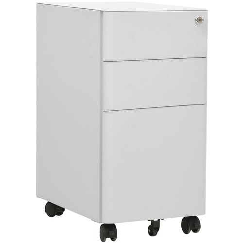 VidaXL mobilni ormarić za spise svjetlosivi 30 x 45 x 59 cm čelični Slike