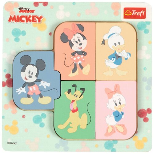 Trefl Sestavljanka z leseno podlago Mickey Mouse & prijatelji Cene