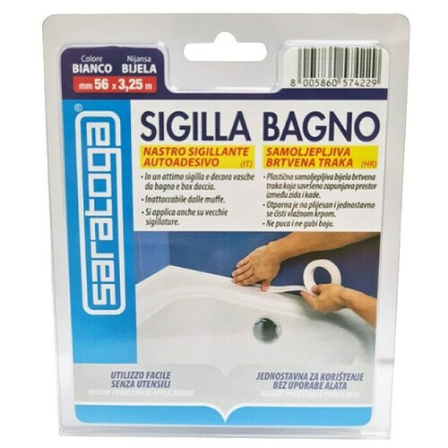 Traka za brtvljenje kade (D x Š: 325 x 5,6 cm, Prikladno za: Akrilne tuš kade) Cijene