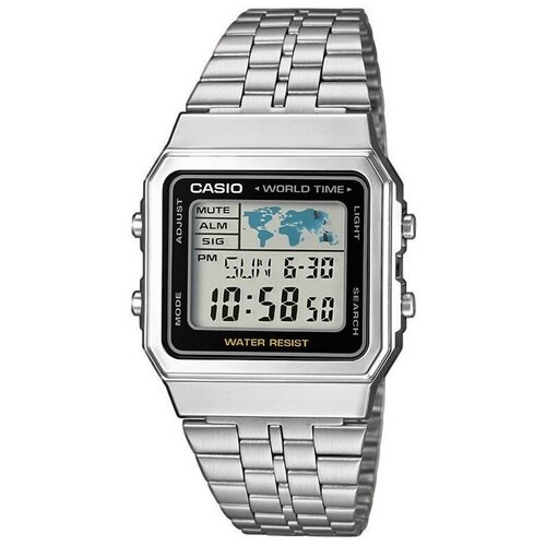 Casio Digitalne ure A500WA1D Srebrna Cene