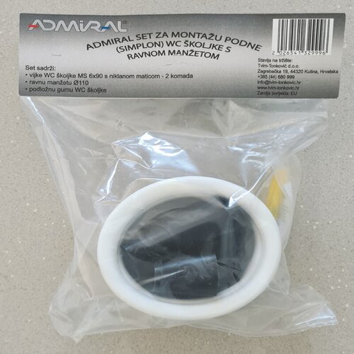 Admiral Set za montažu WC &amp;scaron;koljke Admiral (Materijal: Guma) Slike