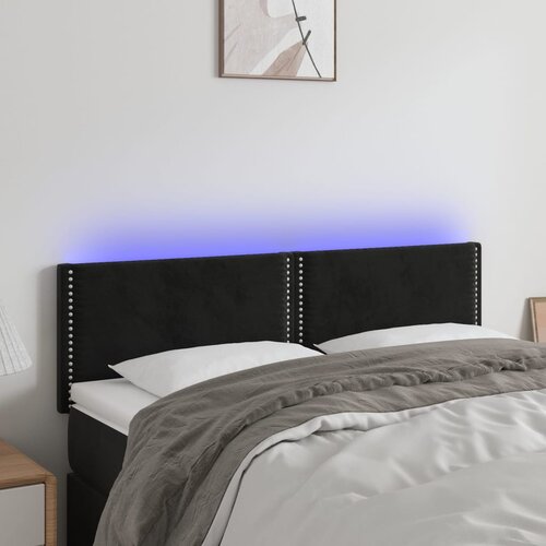  LED uzglavlje crno 144x5x78/88 cm bar&scaron;unasto Cijene