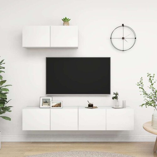 vidaXL tv ormarići 3 kom bijeli od iverice Cijene