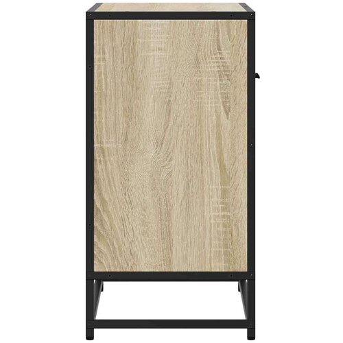 VidaXL Noćni ormarić Sonoma hrast 60x31x60cm Konstruirano drvo i metal Slike