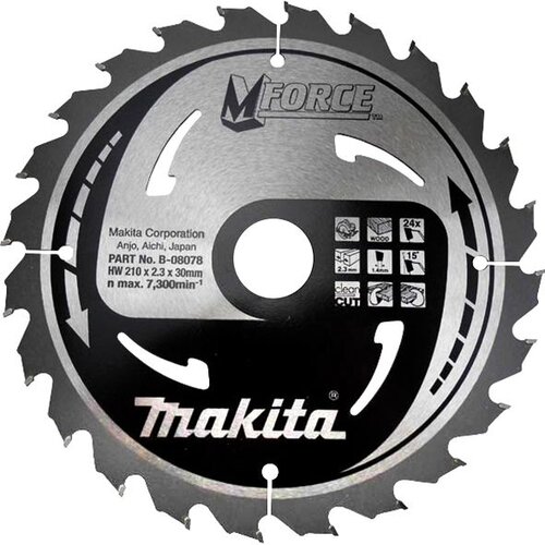 Makita list rezna ploča za drvo za pilu M-Force 210X30mm 24Z B-08078 Cijene
