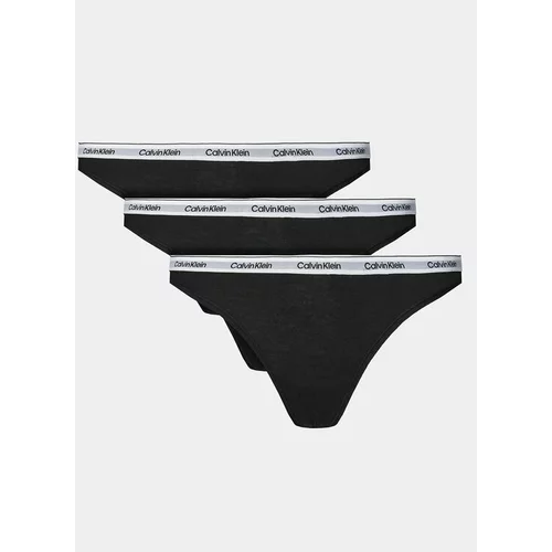 Calvin Klein Underwear Set 3 parov tangic 000QD5209E Črna