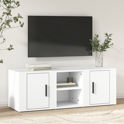 TV ormarić bijeli 100 x 31,5 x 35 cm od konstruiranog drva Cijene