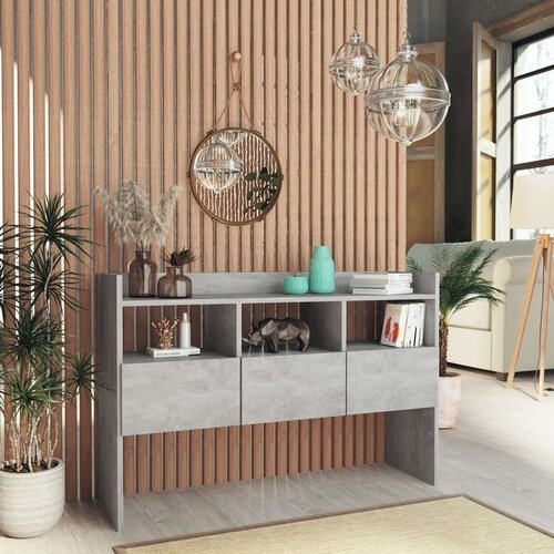 vidaXL Komoda betonsko siva 105x30x70 cm iverna plošča Cene