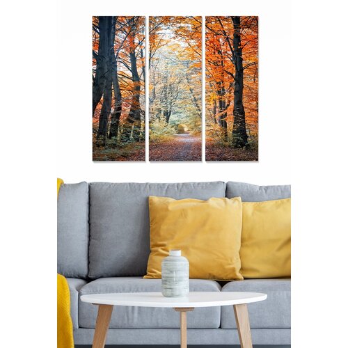 Wallity MDF114035173 multicolor decorative mdf painting (3 pieces) Slike