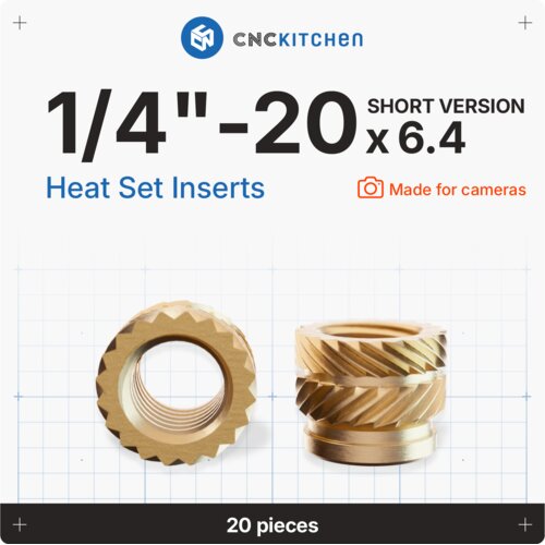 CNC Kitchen Threaded Inserts 1/4''-20 short UNC Cene