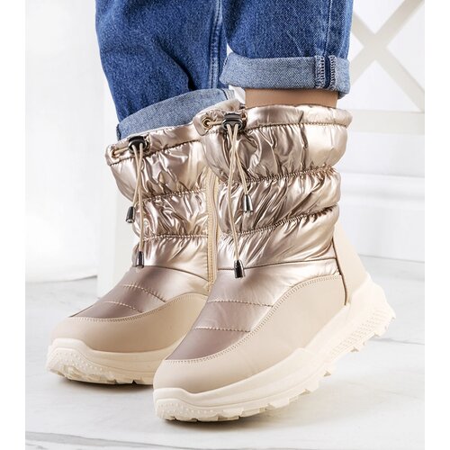 Gemre Golden snow boots with Houle drawstrings Cene