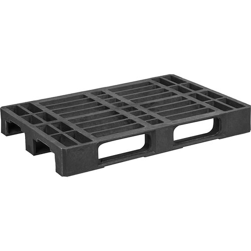 Ratioform Evro paleta iz umetne mase, Dx&amp;Scaron;xV 1200 x 800 x 150 mm, sive barve, od 10 kosov, večje vrzeli med prečkami Slike