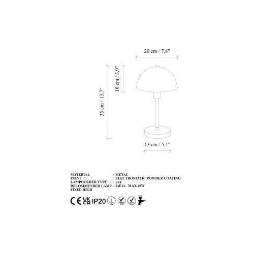 Opviq stona lampa togg 14805 Slike
