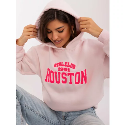 Fashion Hunters Light pink oversize hoodie