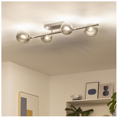  Brilagi - LED plafonski luster MILLA 4xG9/3W/230V crni hrom/zadimljeno staklo Cene