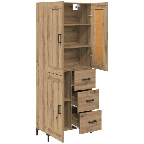  Highboard 2 kom. Umjetnički hrast 69,5 x 34 x 180 cm Slike