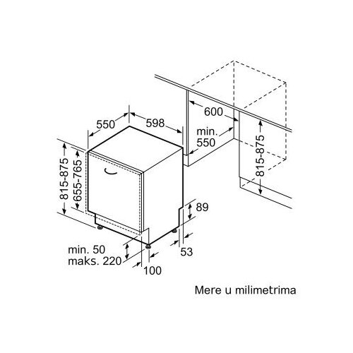 Bosch SMH4HVX14E ugradna ma&amp;scaron;ina za pranje sudova Slike