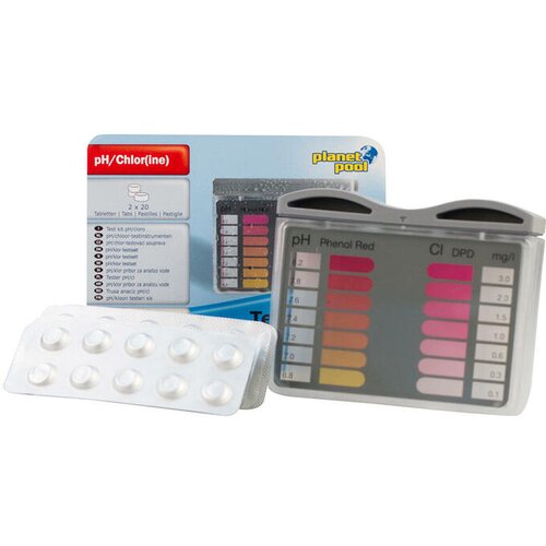 PLANET POOL tester za bazensko vodo planet pool (ph/klor, 2 x 20 tabletk) Cene