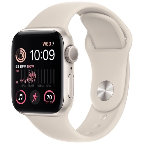 Apple SAT pametni, 1.57” LTPO OLED zaslon, vodootporan BT, WiFi – Watch SE2 40mm Aluminium Starlight Cijene