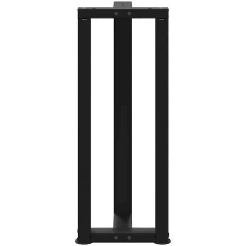 VidaXL Noge konzolnog stola T-oblika 2 kom crne 38x25x(72-73) cm čelik Slike