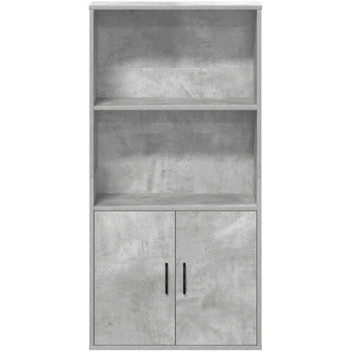 VidaXL Regal za knjige siva boja betona 60x24x120 cm konstruirano drvo Slike